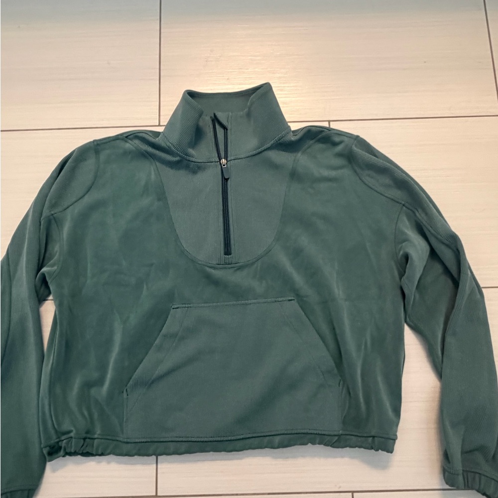 Lululemon Women's  quarter-Zip Pullover Sweater - Green